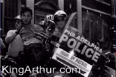 Police & Protestors in
Philadelphia